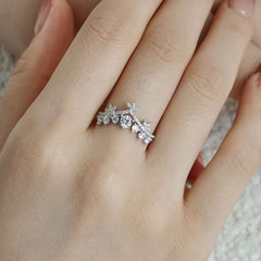 Light Luxury S925 Sterling Silver Ring in Japanese-Korean Style